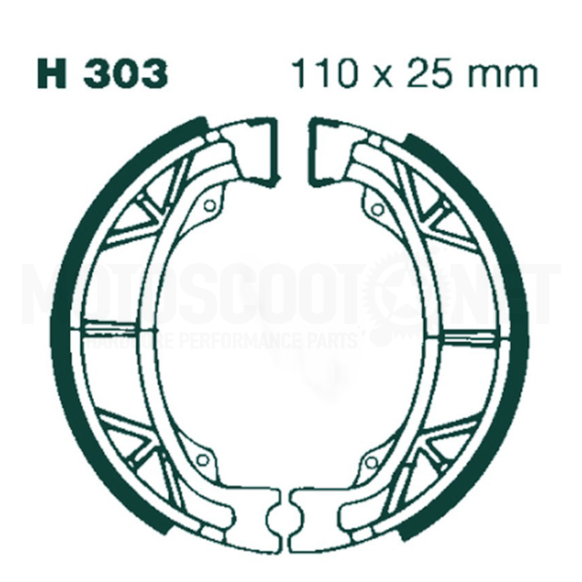 Zapata freno EBC H303
