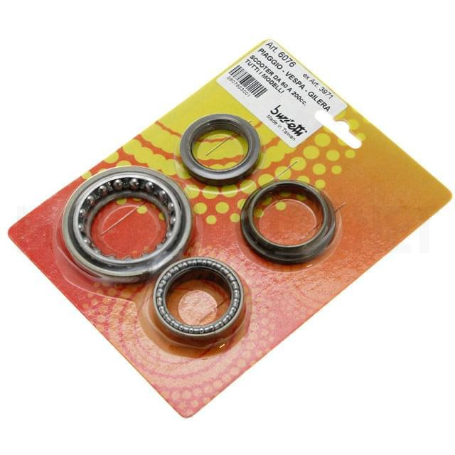 Cojinetes de Dirección Buzzetti (Set), Piaggio Vespa-Gilera 50/125/150/180/200 2T y 4T