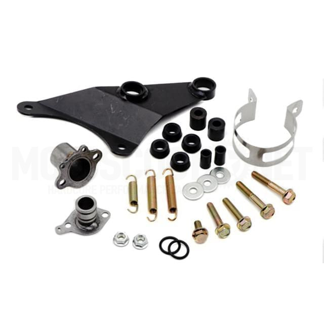 Kit de soporte y tornillería para escape Yasuni Piaggio Carrera 16 TUB423