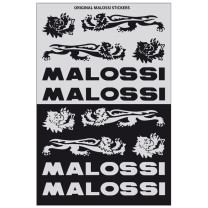 Sticker Set Malossi Black/Silver 12cm