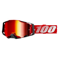 Offroad Goggles 100% Armega Red - Mirror Red Lens