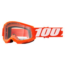 Offroad Goggles 100% Strata 2 Youth Orange - Clear Lens
