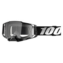 Offroad Goggles 100% Armega Black - Clear Lens