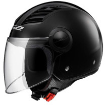 Helmet Jet LS2 OF562 Airflow Solid Black