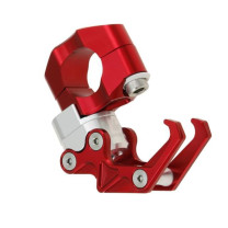 Handlebar Hook universal Bikers CNC d=22,2 - Red
