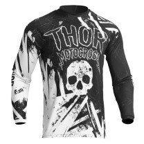 Jersey Off-Road Children Thor Sector Gnar - Black/White