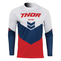 Jersey Off-Road Children Thor Sector Chev - Red/Blue