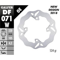 Brake Disc front Honda SH 125cc <2008 Galfer Wave d=220mm floating 4.2mm thickness without adapter