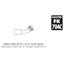Banjo corto 40º K7 Galfer