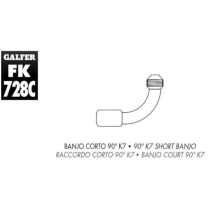 Banjo corto 90º K7 Galfer