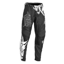 Pants Off-Road Children Thor Sector Gnar - Black/White