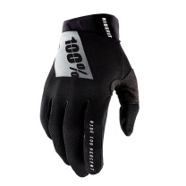 100% RIDEFIT Motocross Gloves Black