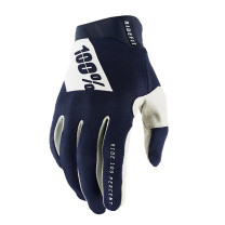 100% RIDEFIT Motocross Gloves Navy/White