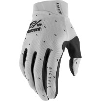 100% RIDEFIT Motocross Gloves Slasher Silver 