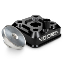 Cylinder Head VOCA CNC Race-Head RAW, Yamaha DT LC/D - Black