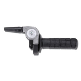 Quick-action Throttle 75º/36mm Domino horizontal with grips - Black
