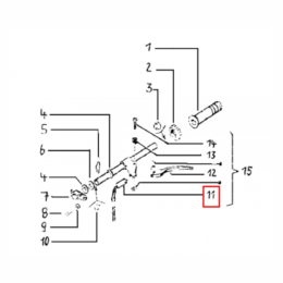 Interruptor arranque maneta embrague Vespa FL Piaggio