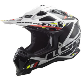 Casco Cross LS2 MX700 Subverter EVO II Stomp blanco-negro