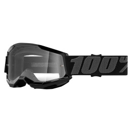 Offroad Goggles 100% Strata 2 Youth Black - Clear Lens