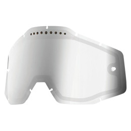 100% Dual Pane Vented Replacement Lens Off-road Goggles Generation 1 - Mirrored Silver/Smoked