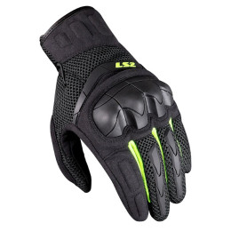 Guantes verano Hombre LS2 Kubra negro-amarillo flúor