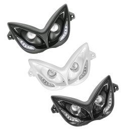 Twin Headlight with angel-eyes white LED Yamaha Aerox / MBK Nitro TNT