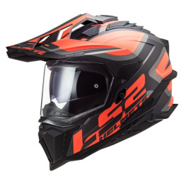 Casco Cross Mujer LS2 MX701 Explorer Alter negro mate-naranja