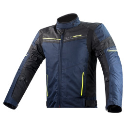 Chaqueta Hombre LS2 Shadow azul-negro-amarillo flúor