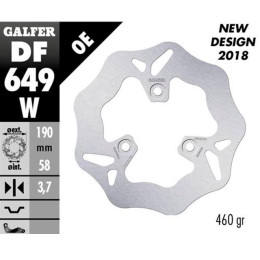 Brake Disc front and rear Beta Ark >97 / Benelli 491Galfer Wave d=190mm 3