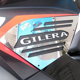 Radiator Grill Gilera Runner >08/2005 set of 2 ODF - Polished Stainless Steel