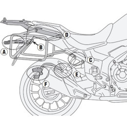 Portamaletas Lateral One-Fit Monokey® CAM-SIDE Honda CB 500 X (19 > 21) Givi
