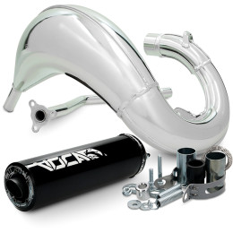 Exhaust Rieju MRT 50 VOCA Cross Chromed 50/70cc (CE) - Black Silencer