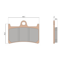 Pastillas de freno delanteras Yamaha T-Max 530-560 Malossi - sinterizadas