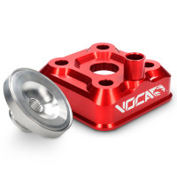 Cylinder Head VOCA CNC Race-Head 54mm, Yamaha DT LC/D - Red